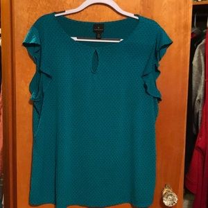 Ruffle Sleeved Top/Blouse